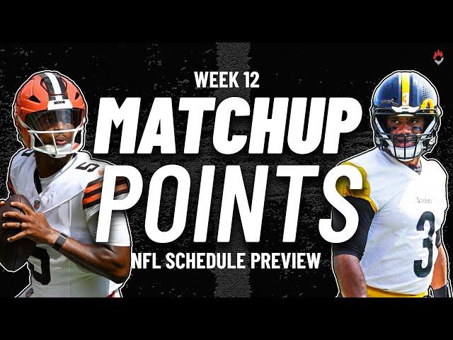 Fantasy Football Guru Reveals Top Matchup Points for Week 12!