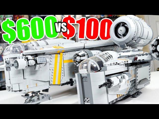 $100 vs $600 LEGO Star Wars RAZOR CREST Comparison!