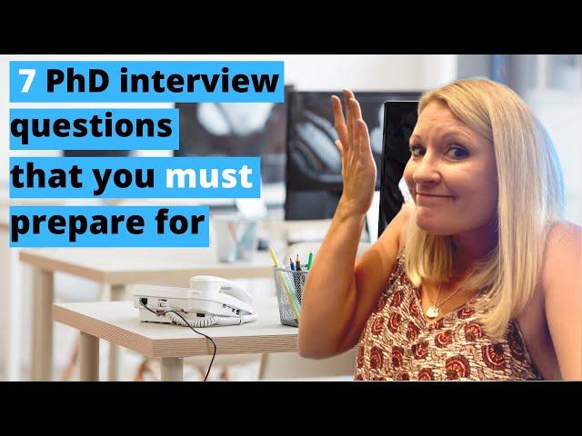 PhD Interview Questions + Answers | How To Pass Your PhD Interview