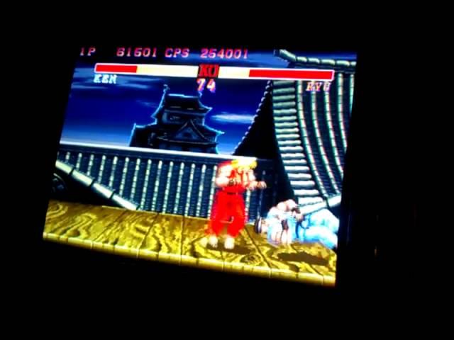 Ken vs Ryu CPU - Street Fighter II Hyper Fighting (Arcade pcb)