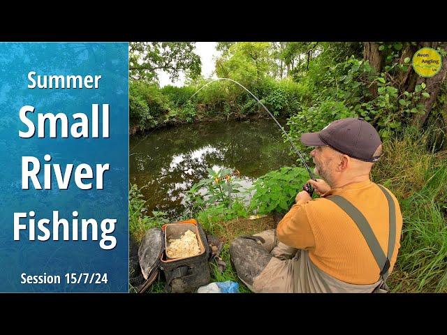 Small River Summer Fishing - River Arrow - Throckmorton AC - Coughton Stretch - 15/7/24 (Video 506)