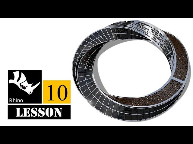 Lesson-10: Rhino3D Tutorials/Full Course -- Parametric Modeling-Mobius Strip