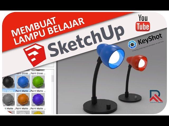 3D Table Lamp in 7 minutes with Realistic Rendering | SketchUp Tutorial