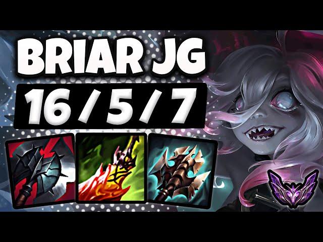 Briar vs Lee Sin Jungle [ Quadra Kill ] Lol Korea Master Patch 14.22 