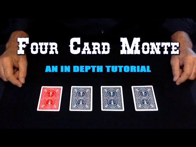 RED BLACK & BLUE (4 Card Monte Card Trick) ~ An In-Depth Tutorial