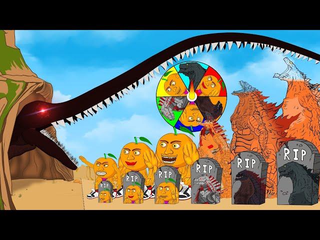 BLOODBATH GODZILLA Long Mouth vs BRAINROT ITALIAN BRAINROT: Story of Transformation - FUNNY CARTOON