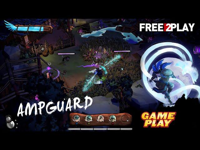 Ampguard  Gameplay  PC Steam [ Free to Play ] Roguelike battle game  2022