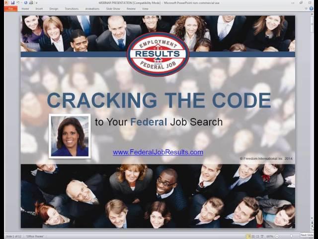 Cracking the Code to Your Federal Job Search: What Do I Need To Know To Get A Federal Job?