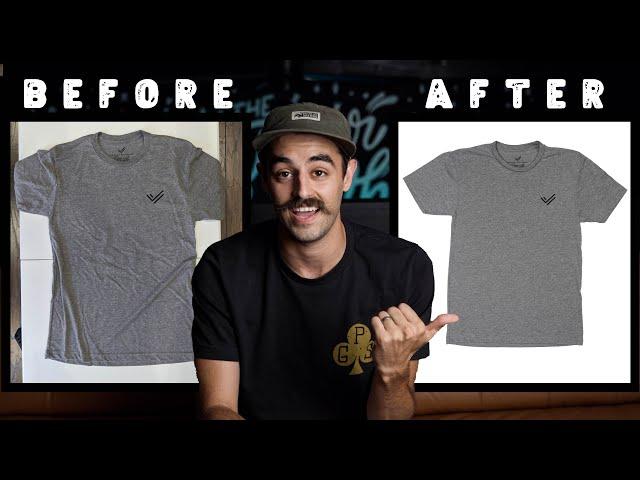 How to do T-shirt Product Photography (Shooting and Editing)