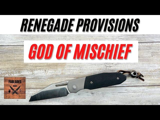 Renegade Provisions God of Mischief Pocketknife. Fablades Full Review