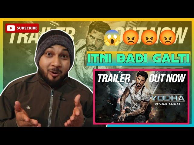 YODHA TRAILER REACTION | Sidharth Malhotra | sami ka reaction