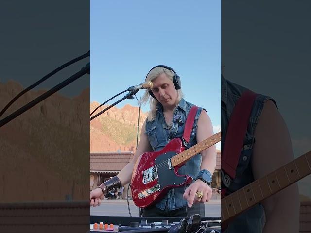 she sings for the first time in public