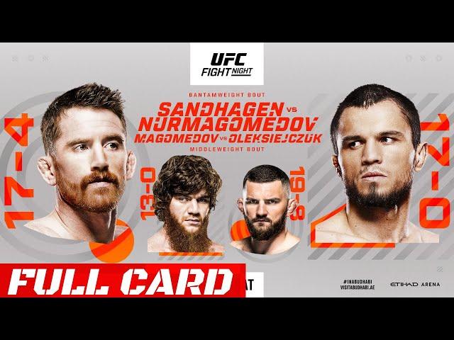 UFC Fight Night - Sandhagen vs Nurmagomedov Full Card Preview & Predictions