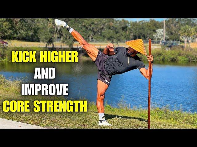 12 Min Martial Arts Workout For Higher Kicks And A Stronger Core