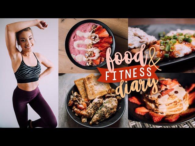 FOOD & FITNESS DIARY - Eat & Train with me // JustSayEleanor (leckere Rezepte, Kraftsport Zuhause)