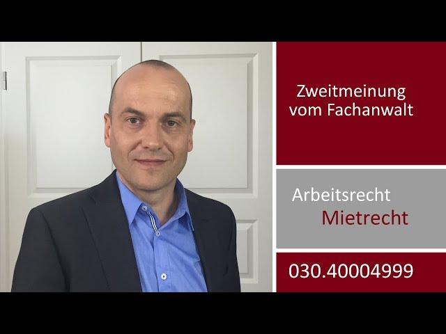 Mandantenvideo: Zweitmeinung vom Fachanwalt - warum wir das meistens nicht machen