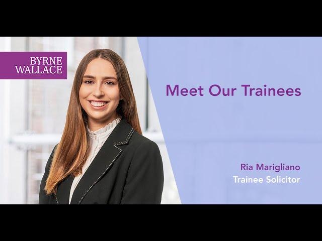 Meet Our Trainees  - Ria Marigliano