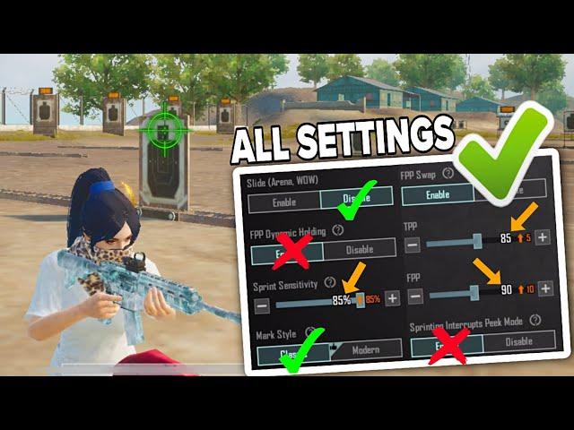 STOP! USING WRONG SETTINGS  | All Basic and Advance Control Settings in BGMI/PUBGm