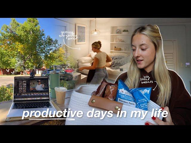 busy days in my life | post travel reset, big little baskets & more