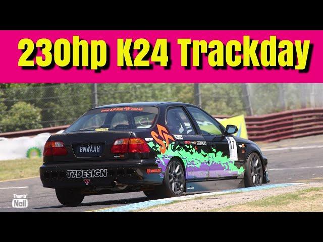 My 230Hp K24 Racecar Hits the track! - NEW PB