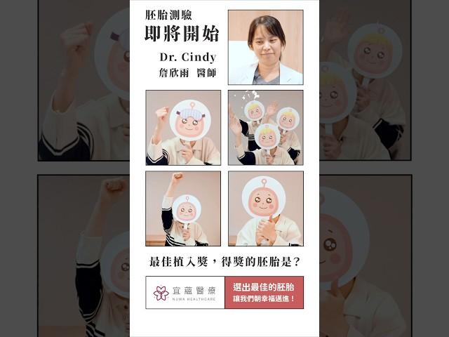 胚胎大會考，即將開始！得獎的是...？ #測驗 #試管嬰兒 #IVF #禾馨宜蘊婦產科診所 #科普 #詹欣雨醫師 #Cindy醫師 #不孕