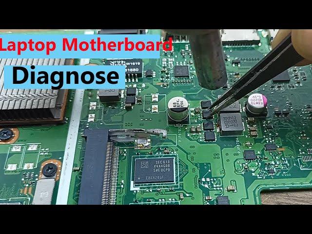 Asus laptop not turning on || How to diagnose laptop motherboard easlly.