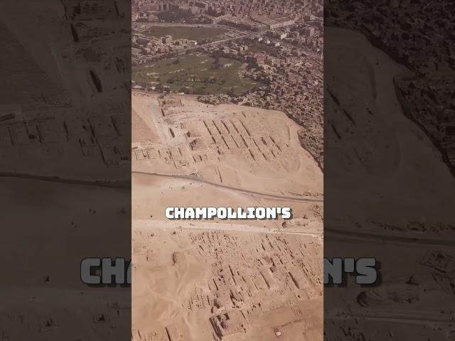 Champollion Cracks Hieroglyphic Code #shorts