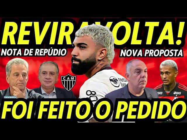 GABIGOL! REVIRAVOLTA SURPRESA! O PEDIDO FOI FEITO! NOVA PROPOSTA! FLAMENGO ESCULACHA O GALO! E+