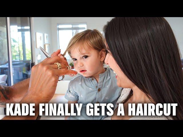 KADE FINALLY GETS A HAIRCUT *emotional* | Moving + Gender Reveal Update