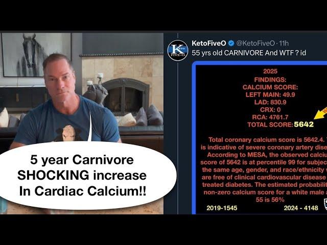 5 year Carnivore! Shocking increase in Cardiac Calcium!!