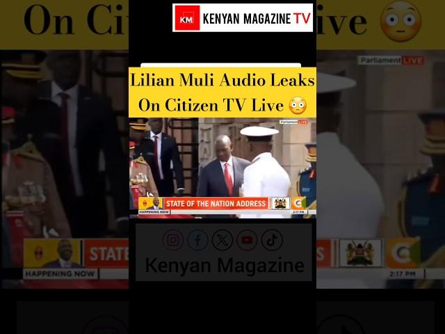 Citizen TV Presenter Lilian Muli speaks on the phone while on live stream unknowingly