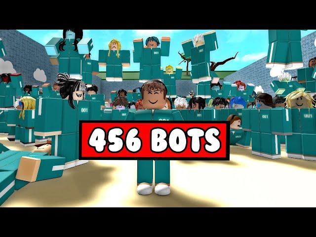 SQUID GAME 2 mais avec 456 BOTS intelligents  (Squid Game But With Npcs Roblox)