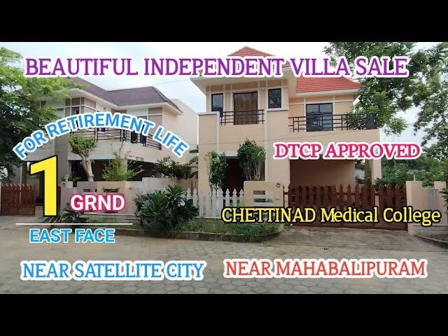  1309 1 GRND INDEPENDENT DUPLEX VILLA FOR SALE CHENNAI ECR  MAHABALIPURAM FOR RETIREMENT MR.ASHI