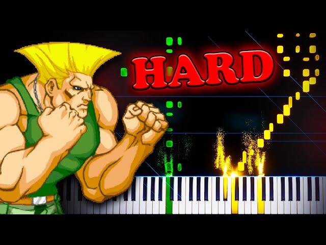 Guile's Theme (from Street Fighter II) - Piano Tutorial