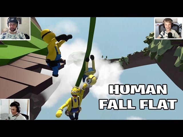 3 MINIONS NEEDS TO ESCAPE THE JUNGLE in HUMAN FALL FLAT