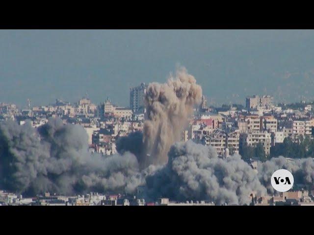 Explosion rocks Beirut's southern suburbs following Israeli strike | VOA News