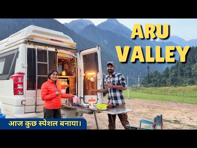 Ep-08-CAMPING IN KASHMIR WITH OUR NEW CARAVANAru valley | vanlife | Family Roadtrip@Ghumakkadbugz