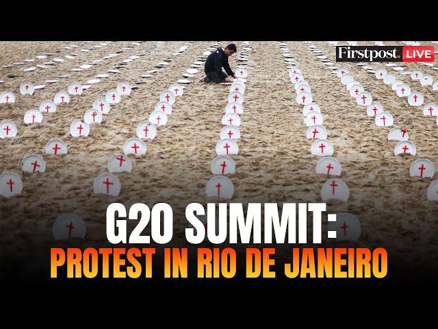 LIVE: Activists Protest Hunger With Empty Dishes Ahead of G20 Summit in Rio De Janeiro