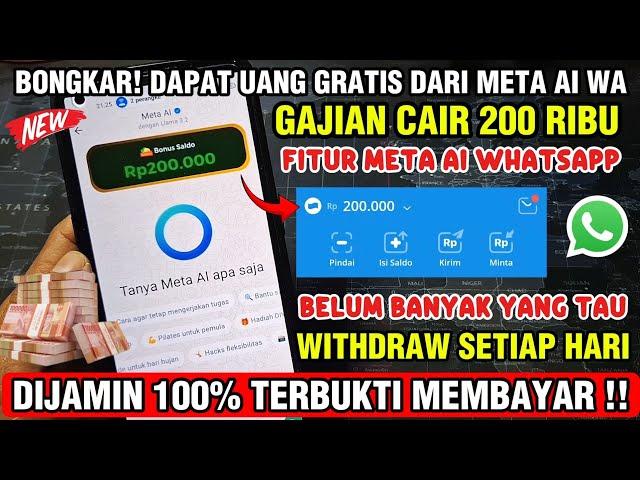 BONGKAR ⁉️CARA DAPAT UANG GRATIS DARI META AI WHATSAPP - FITUR META AI WA 2025