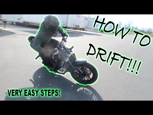 HOW TO DRIFT ANY MOTORCYCLES! ( EASY STEPS FOR BEGINNERS ) - TUTORIAL