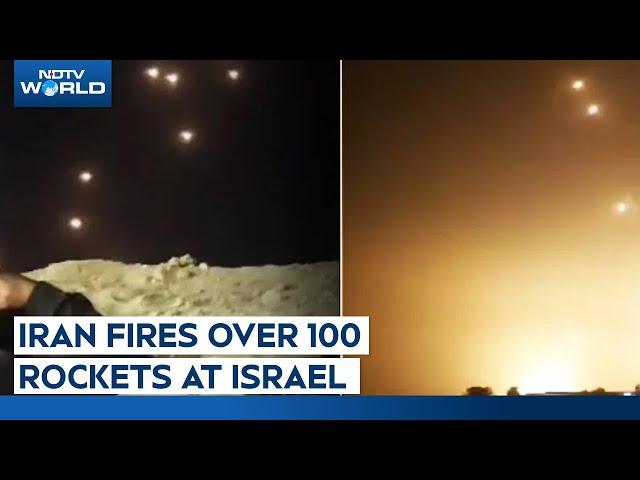 Iran Missile Attack Video | Iran Fires Missiles At Israel | Iran Missile Attack On Israel