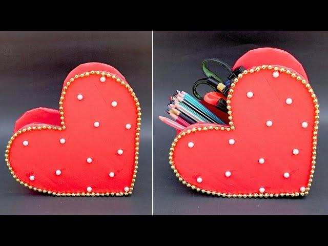 Best Out of Waste Material Craft Ideas | Pencil Box Making | Pen Holder |