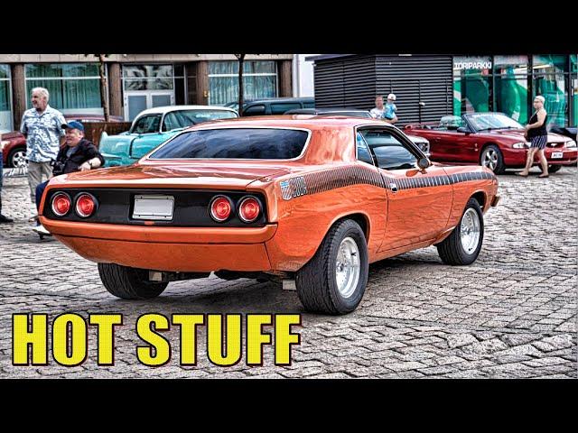 ALL THE COOLEST AMERICAN MUSCLE CARS and CLASSICS at a Car Meet! |LOUD V8 STARTUPS|