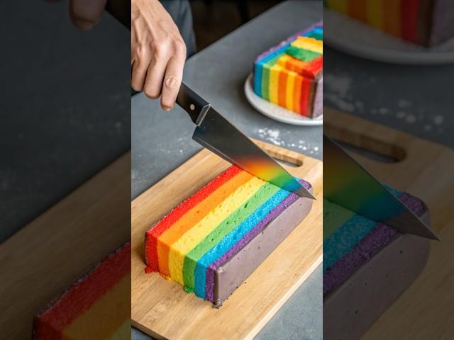 This Rainbow Loaf is Pure Dopamine | Satisfying ASMR #asmr
