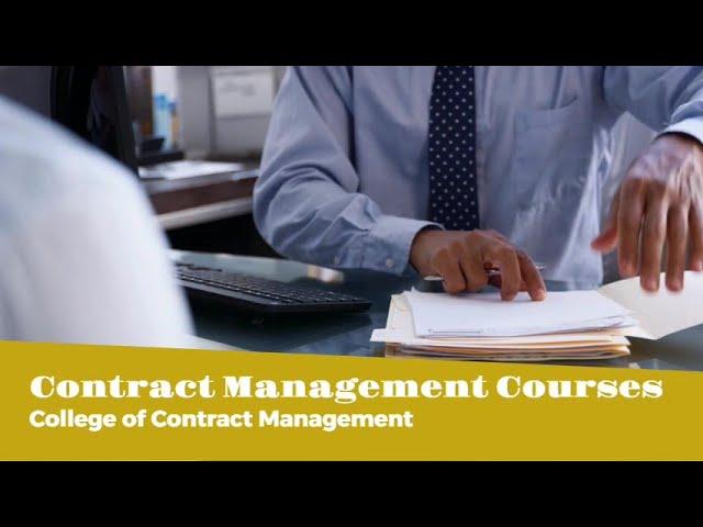 Contract Management Courses