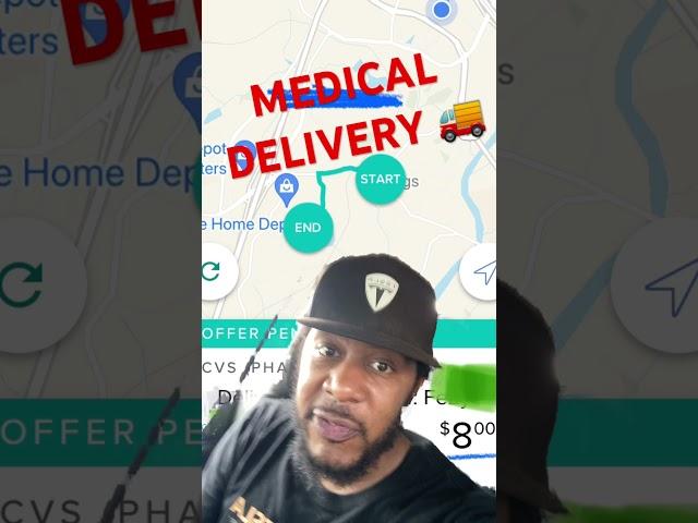 Medical courier  DELIVERY APP! The only ONE! $8 for only 1 mile!   I’m loving this