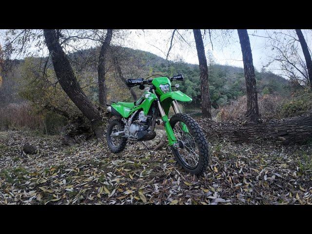 "Moto Monday" Riding KLX 300 up Mill Creek between storms