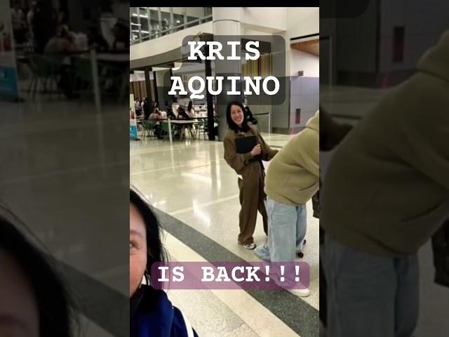 KRIS AQUINO BALIK PINAS NA! #shorts #viralvideos #live #news #showbiz #politics