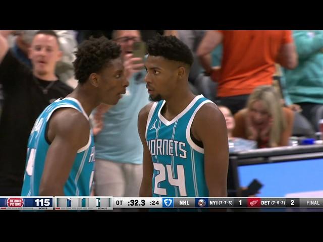 Final 4:24 WILD ENDING Pistons at Hornets | November 21, 2024