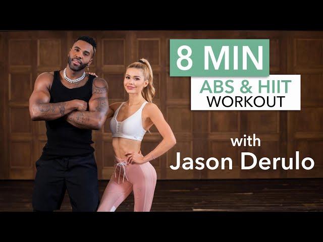 8 MIN AB & HIIT WORKOUT with Jason Derulo / No Equipment | Pamela Reif